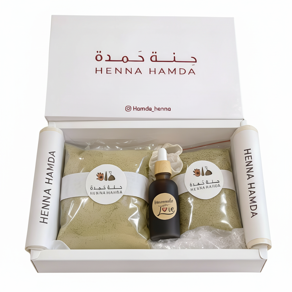 عدة تحضير حنّة الشعر (بودر)