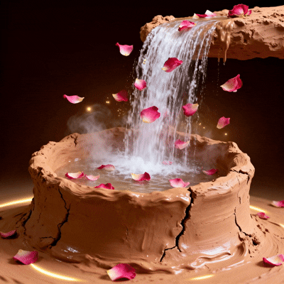 ماسك الطين الطبيعي مع ماء الورد - عرض متحرك